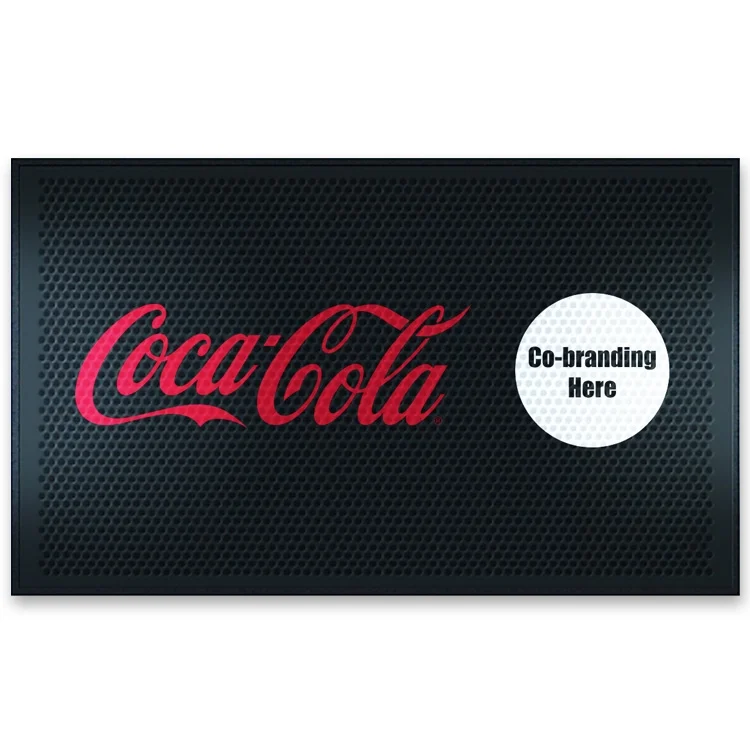 Coca-Cola Co-Branded Rubber Floor Mat- 3'x 5'