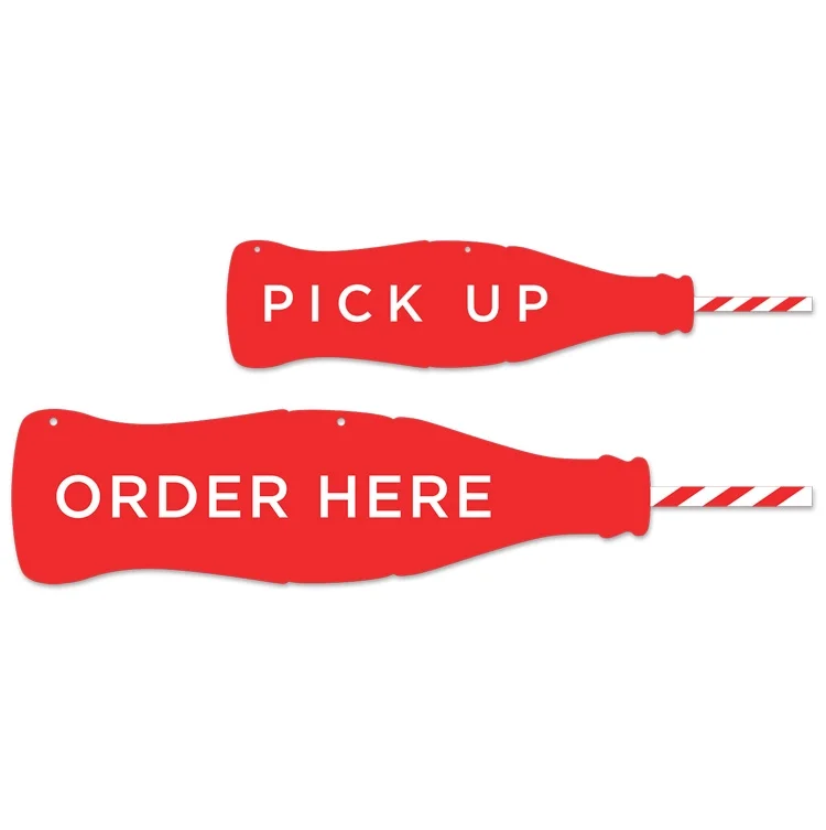 Coca-Cola Order Here- Pickup Here Signs