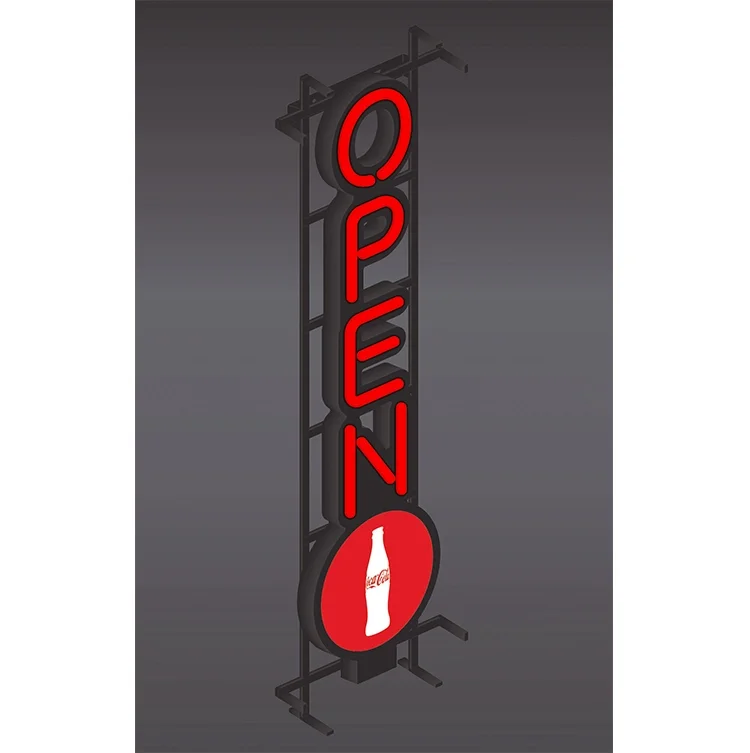 Vertical Open LED Sign